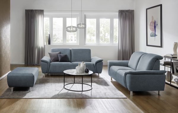 2-Sitzer Sofa Nell Steel - Interiors Calizza