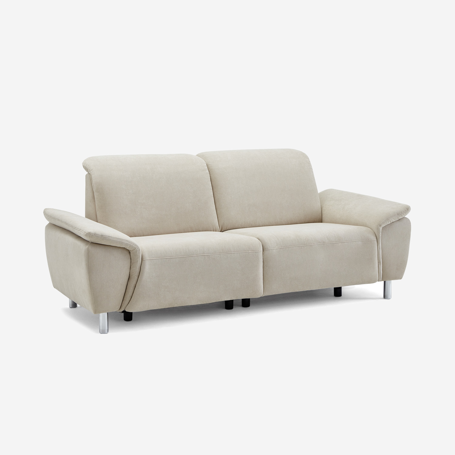 2-Sitzer Sofa Nell mit Calizza Beige Interiors Relaxfunktion - motorischer